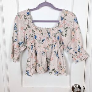 Saylor | Clover Top Smocked Women's Size Large